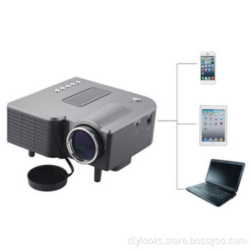 50 ANSI Lumens Portable Multimedia Entertainment LED Projector with Speaker